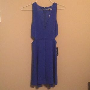 Blue cocktail dress